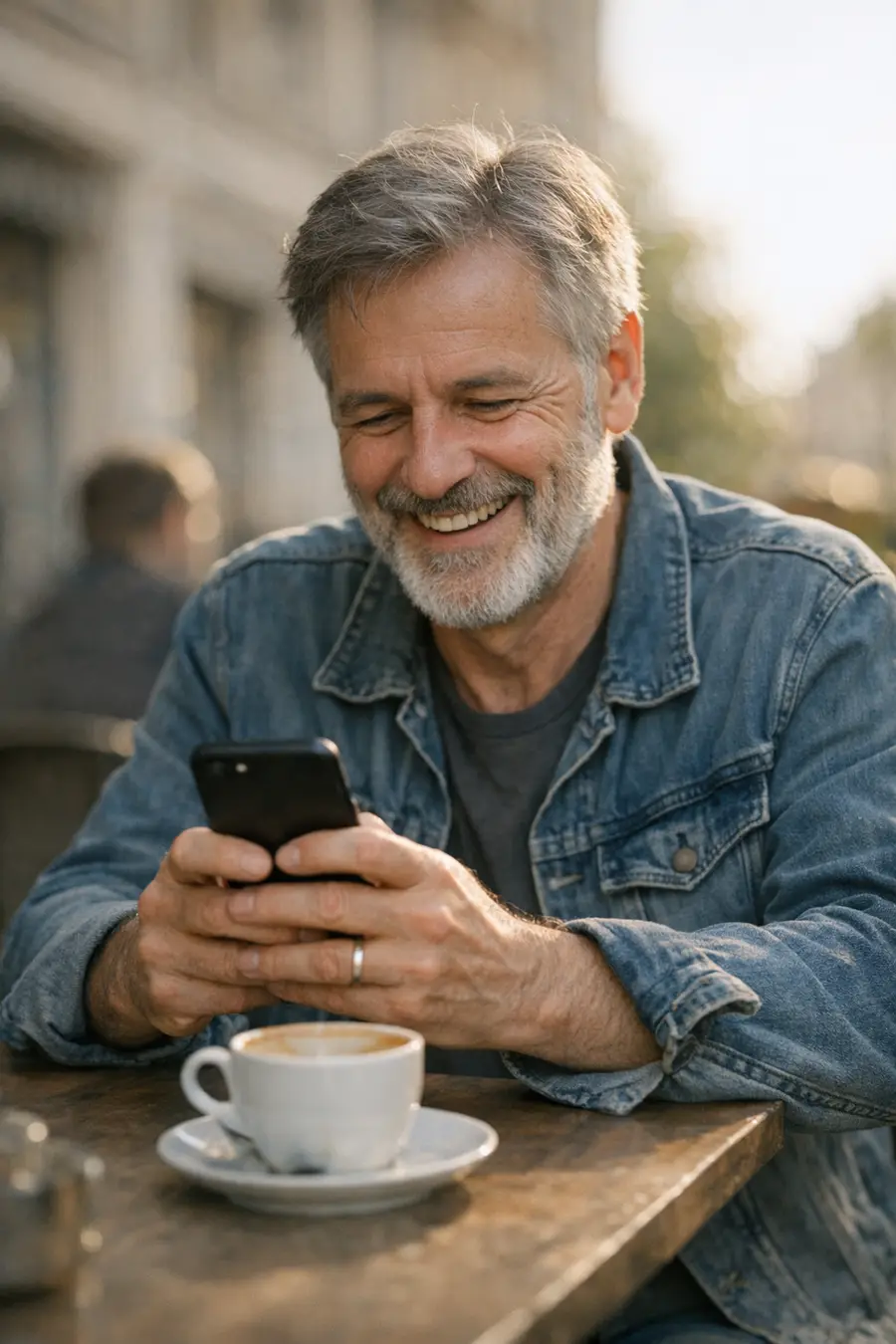 Tippgeber sendet eine Empfehlung vom Handy